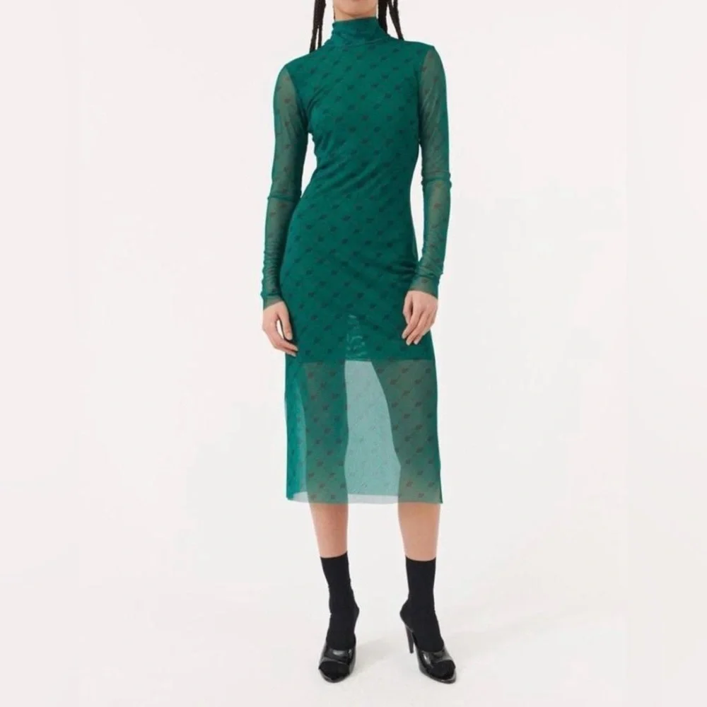 Baum und Pferdgarten Logo Mesh Midi Dress - Picture 1 of 7